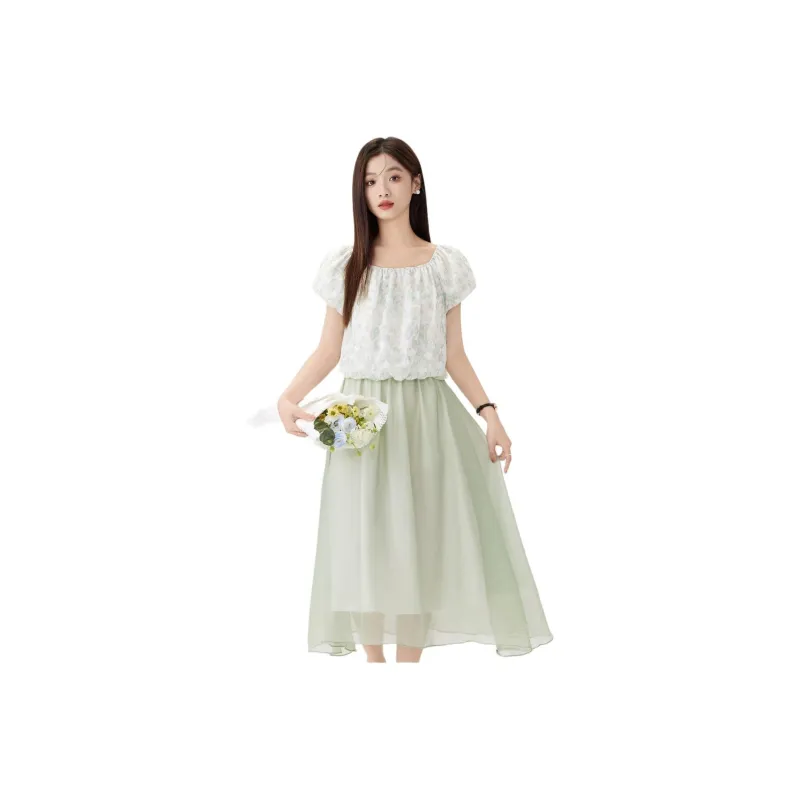HUASJ Two Piece Skirt Sets Women's-0