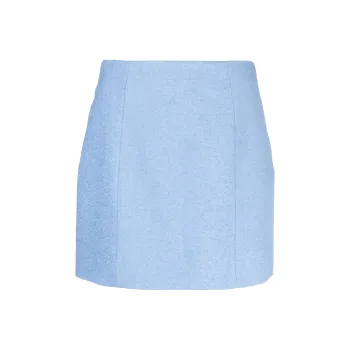 Patou High Waisted Zipped Mini Skirt