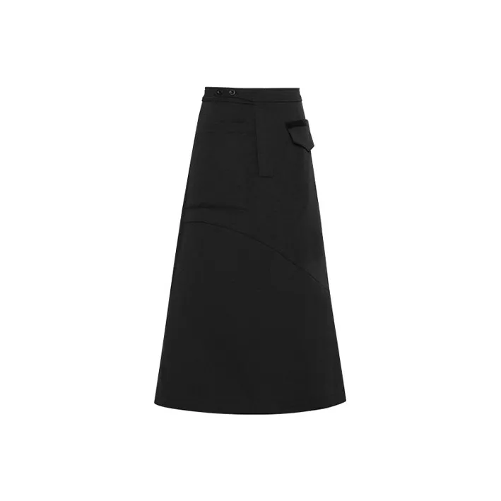 MEIYANG Casual Long Skirts Women's Black-0