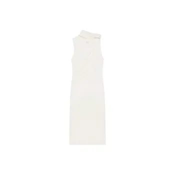 COURREGES Draped detail Midi Dress
