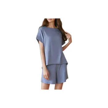 HUBBISH Casual Suit Women's Gray Blue