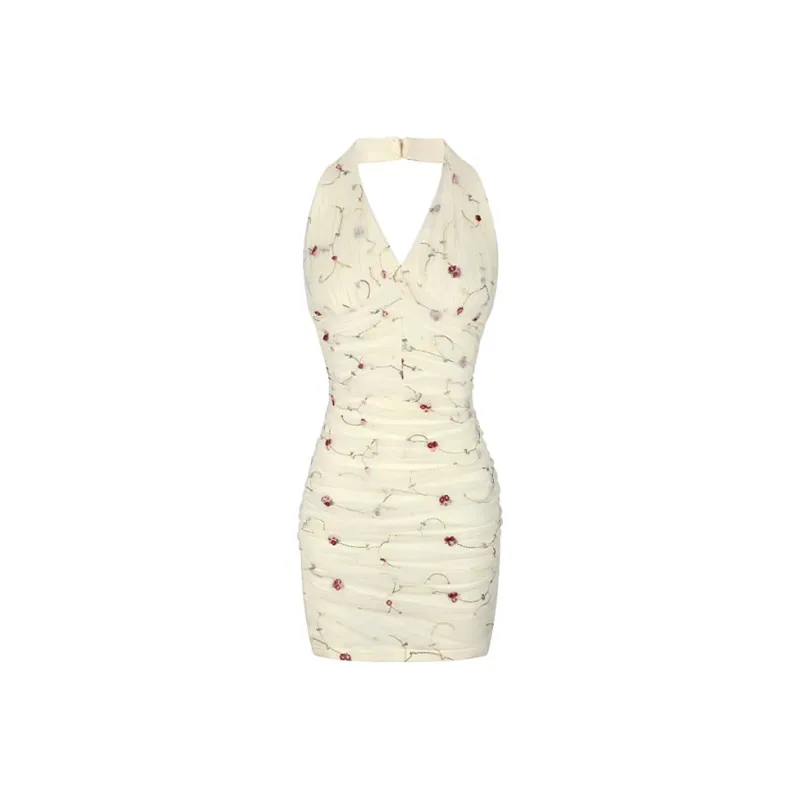 Incolore Sleeveless Dress Women's Apricot-0
