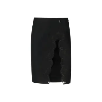 DSQUARED 2 Lace Detailed Front Slit Skirt