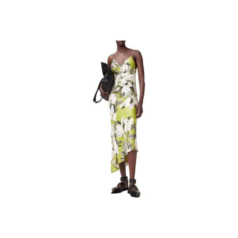 ALLSAINTS Slip Dresses Women's Stem Green-0