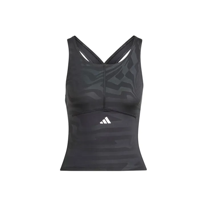 Adidas Free Shipping With AdiClub Techfit Printed Crop Training Tank Top-0