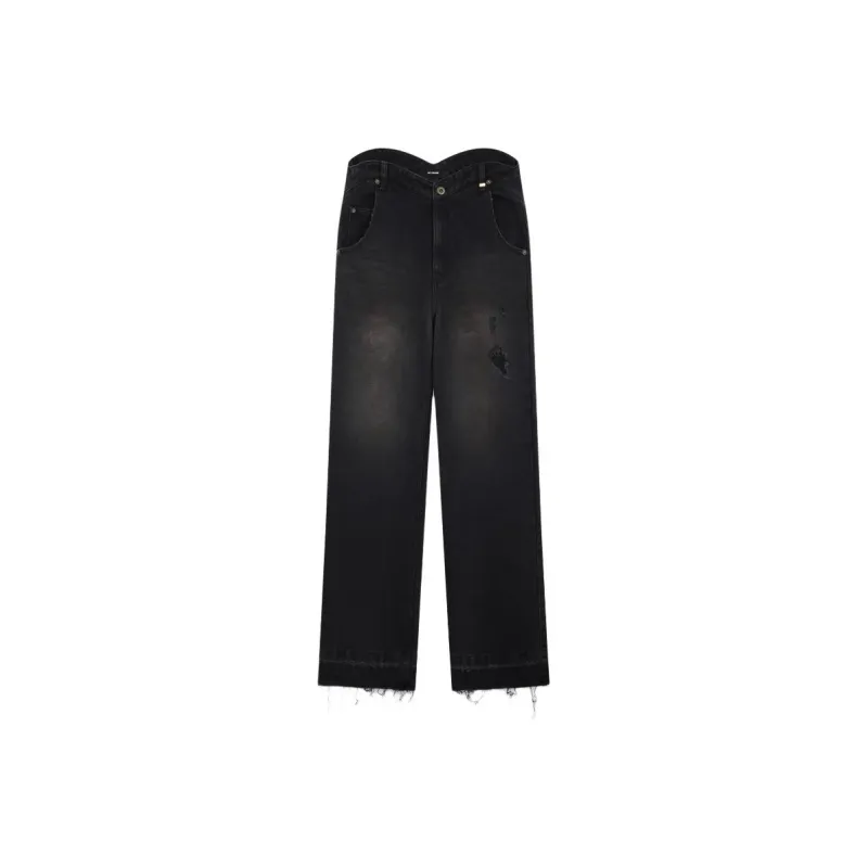 WE11DONE FW24 Jeans Women's Black-0
