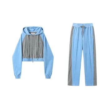 ANDREA MARTIN Casual Suit Women's Gray Blue