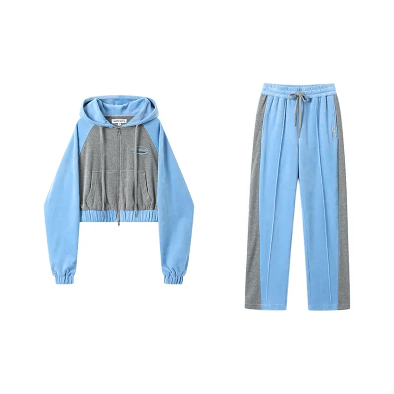 ANDREA MARTIN Casual Suit Women's Gray Blue-0
