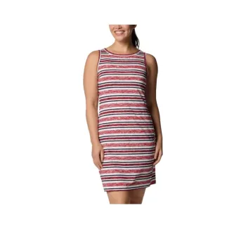 Columbia Chill River Sleeveless Dress Women's Night Demon Knight Spaced Stripes