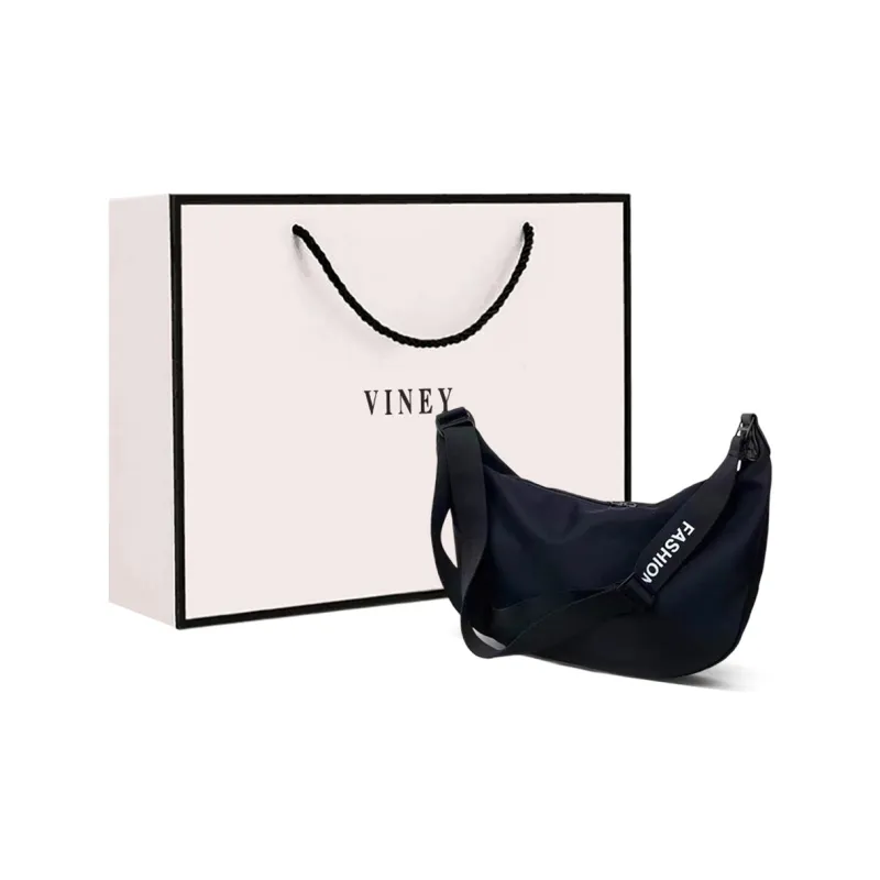 VINEY Oxford Street Shoulder Bag, Crossbody Bag, Dumpling Bag Large Size Women's Black-0