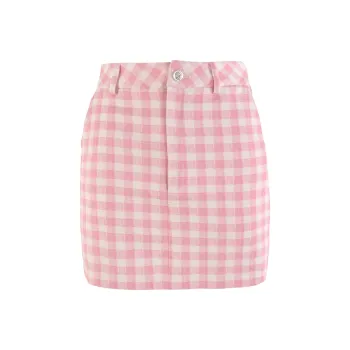 CLOUD SEASON Casual Short Skirts Women's Pink