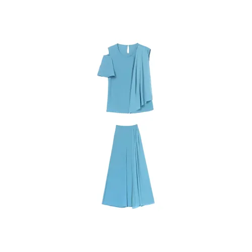 Mapping Casual Suit Women's Blue