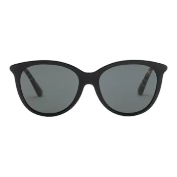 Burberry Acetate Round Sunglasses Women's Black