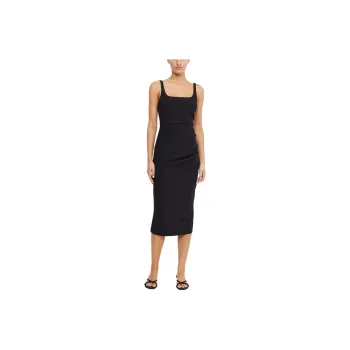 BEC+BRIDGE BE MINE SQUARE NECK DRESS Slip Dresses Women's BLACK/Black