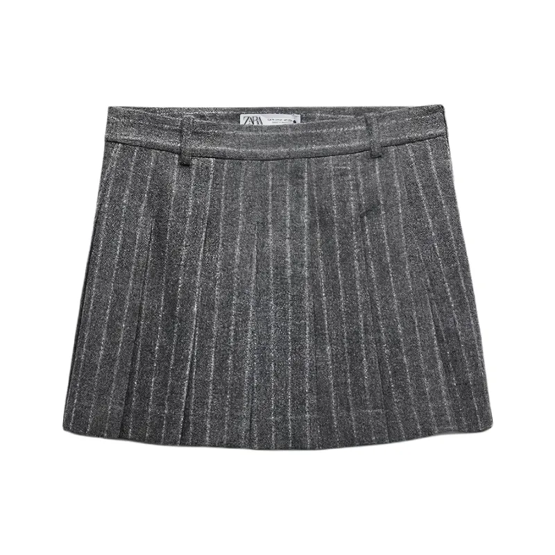 ZARA Casual Short Skirts Women's Gray-0
