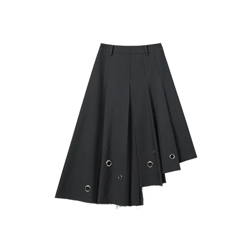 AUGENWEIDE Casual Long Skirts Women's Dark Gray