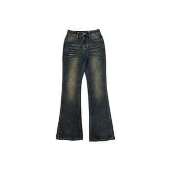 YINLEI Jeans Women's Nanometer Gray