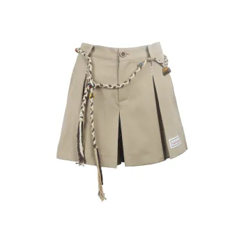 Valeria Obbaco Casual Shorts Women's Khaki