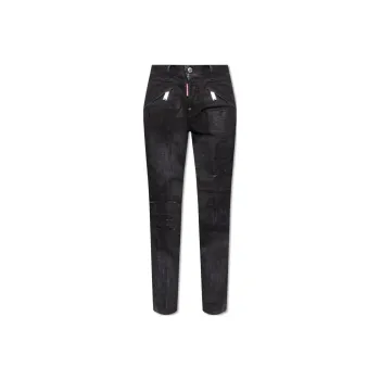 DSQUARED 2 High-Waist Skinny-Cut Embellished Jeans