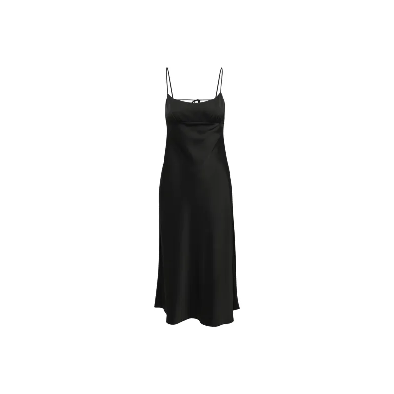 ARITZIA Wilfred Toulouse Satin Dress Slip Dresses Women's Black-0