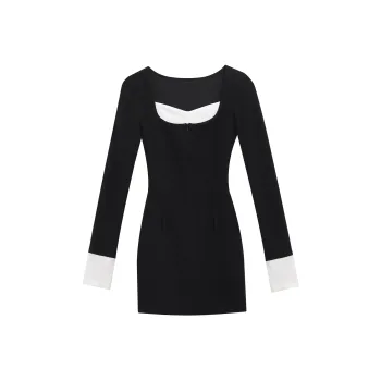 TENNE GIRL Long Sleeved Dresses Women's Black