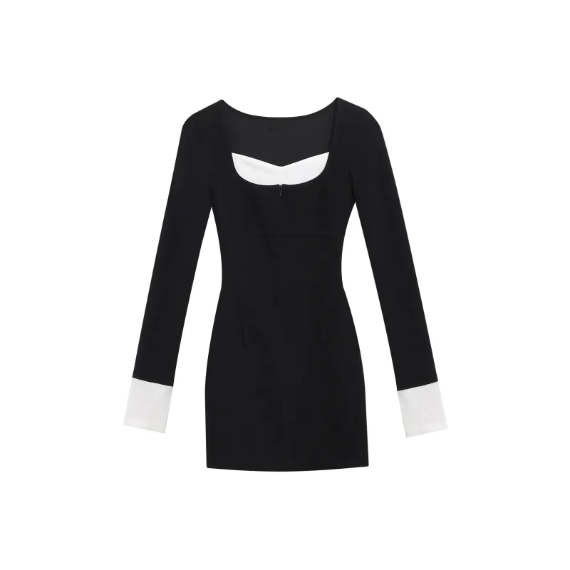 TENNE GIRL Long Sleeved Dress Women's Black-0