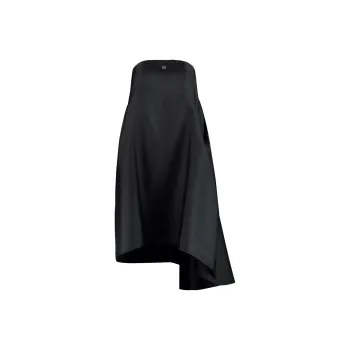 Givenchy Logo Motif Plaque Asymmetrical Sleeveless Dress
