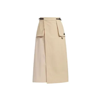 adidas City Escape Cargo Casual Long Skirt Beige