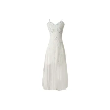 Udon House Slip Dress Women's Apricot Green