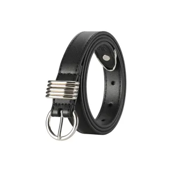 15 MINS PU Leather Belts Women's Width 2.4cm