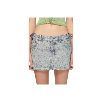 Acne Studios Logo Patch Low Waisted Mini Skirt