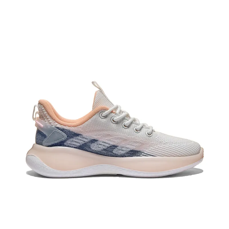 Warrior Cushioning, Slip Resistant, And Abrasion Resistant Low Top Casual Running Shoes Women's White Orange-1
