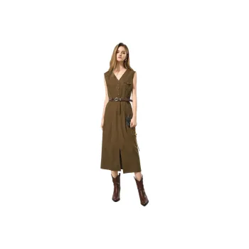 Bethine Sleeveless Dress Women's Coffee Brown