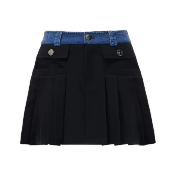 MODULER XIACHUAN Casual Short Skirts Women's Black
