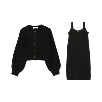 Beams Two Piece Skirt Sets Women's Black