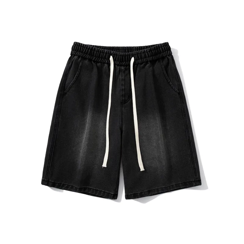 PAINT STAIN Denim Shorts Unisex-18