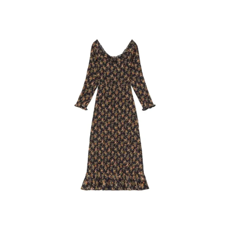 DOEN ROSELIA DRESS Long Sleeved Dress Women's Foxglove Floral Scent-0