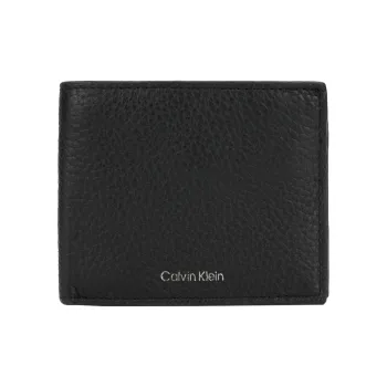 CALVIN KLEIN Cow Leather Wallet Men's Space Black