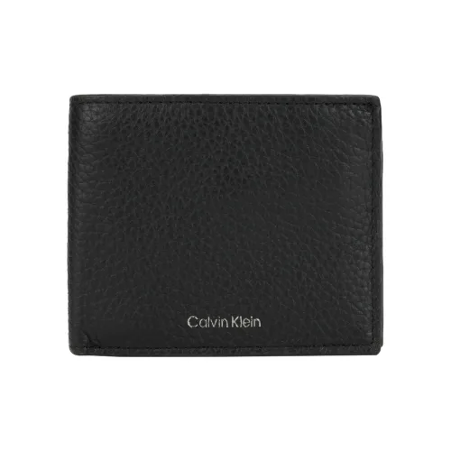 CALVIN KLEIN Cow Leather Wallet Men's Space Black