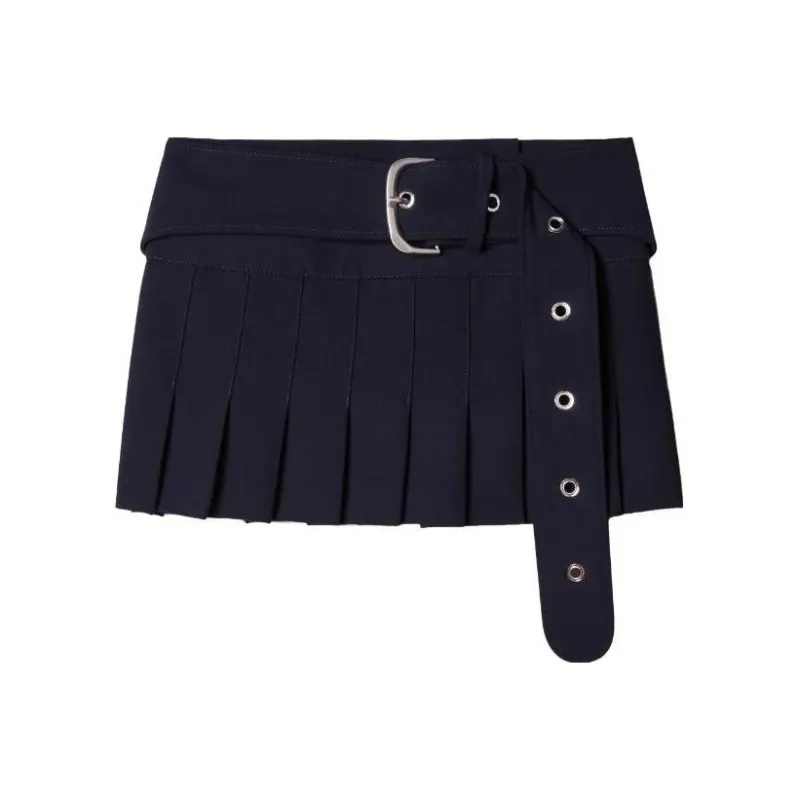 OFF WHITE Belted Low Rise Mini Skirt-0