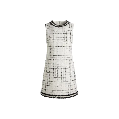 ALICE+OLIVIA FW24 COLEY Sleeveless Dress Women's White