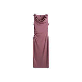 H&M Sleeveless Dress Women's Dark Pink