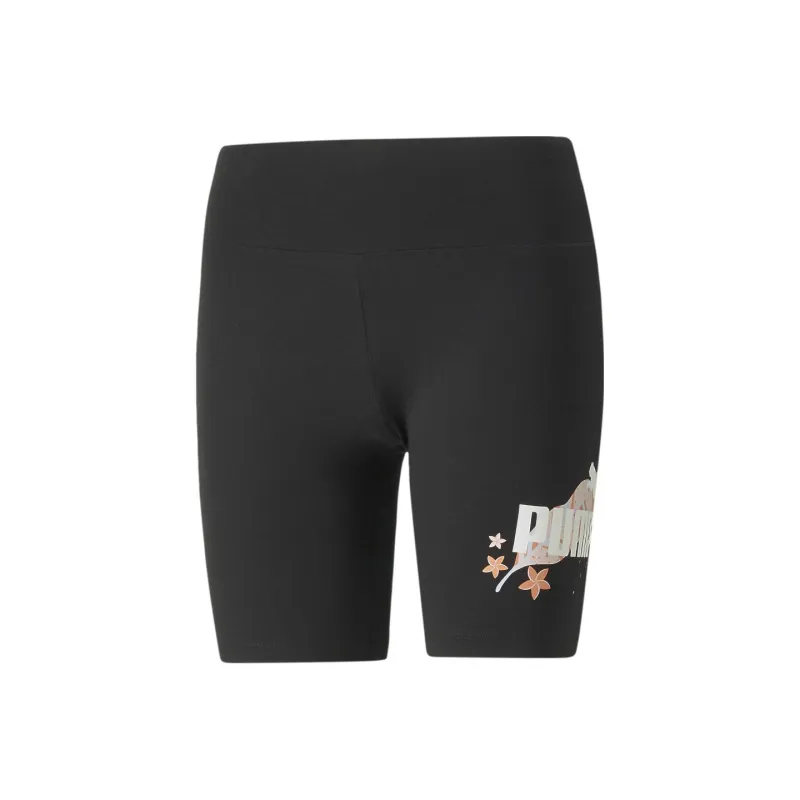 PUMA FLORAL VIBES HW Graphic Sports Shorts Women's Black-0