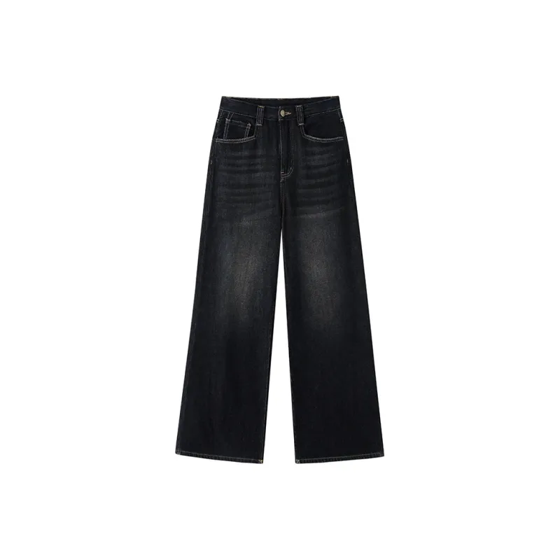 Luqingyi Jeans Women's Distressed Denim-0