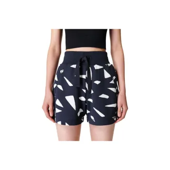 Sweaty Betty Revive Sports Shorts Women's Vintage Marine Blue Print