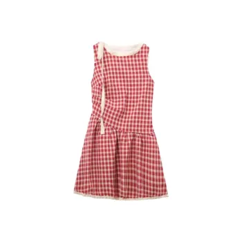 PLAY BUSH Sleeveless Dress Women's Red