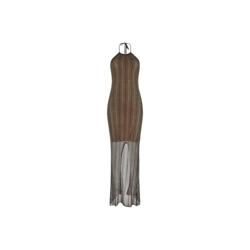 GUESS Sleeveless Dress Women's Brown-0
