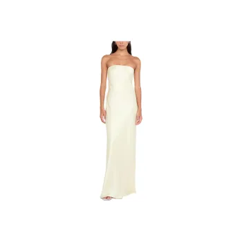 BEC+BRIDGE AUSTEN STRAPLESS MAXI DRESS Sleeveless Dress Women's Ice Yellow