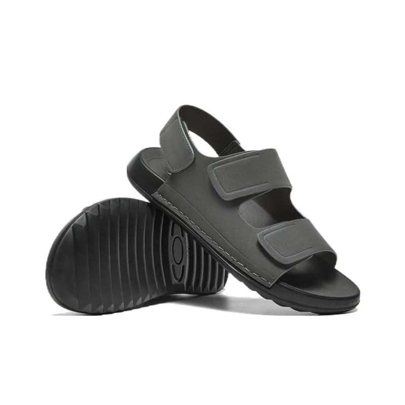 BATA Beach Sandals Men Gray, Brown-3