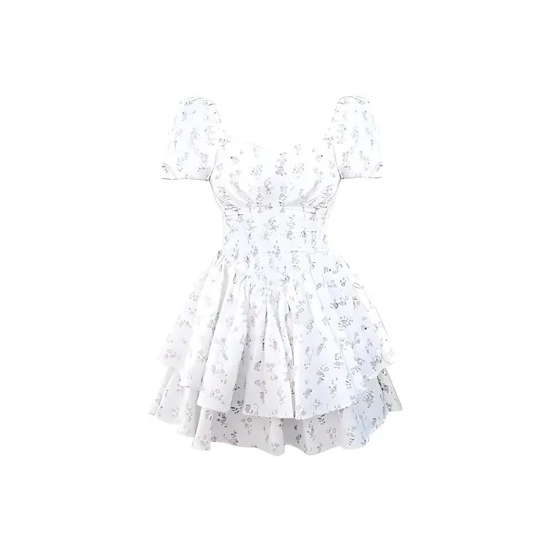 Incolore Short Sleeved Dresses Women's Floral-0